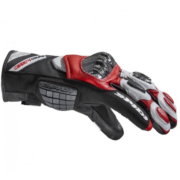 Spidi Carbo 4 Coupe' Red Gloves