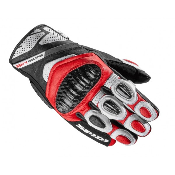 Spidi Carbo 4 Coupe' Red Gloves