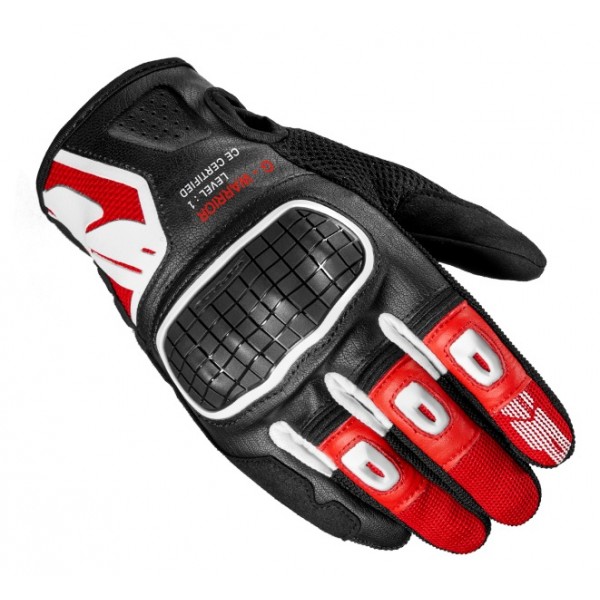 Spidi G-Warrior Red Leather Gloves