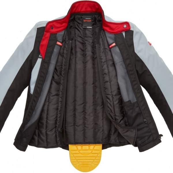 Spidi Solar Tex Grey Black Jacket
