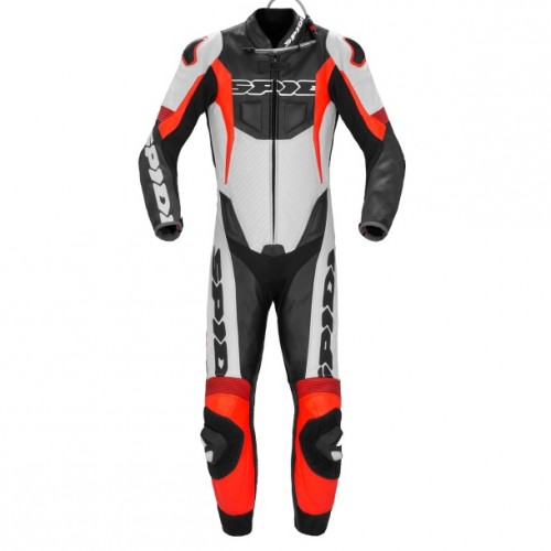 Spidi Sport Warrior Perforated Pro Leather Black Red Suit