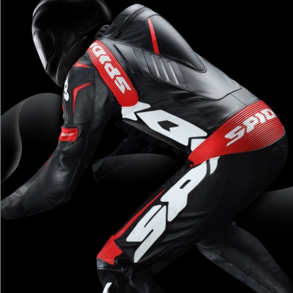 Spidi Track Perforated Pro Leather Red Black Suit