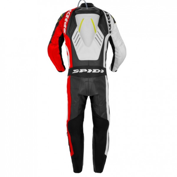 Spidi Track Perforated Pro Leather Red Yellow Fluo Suit