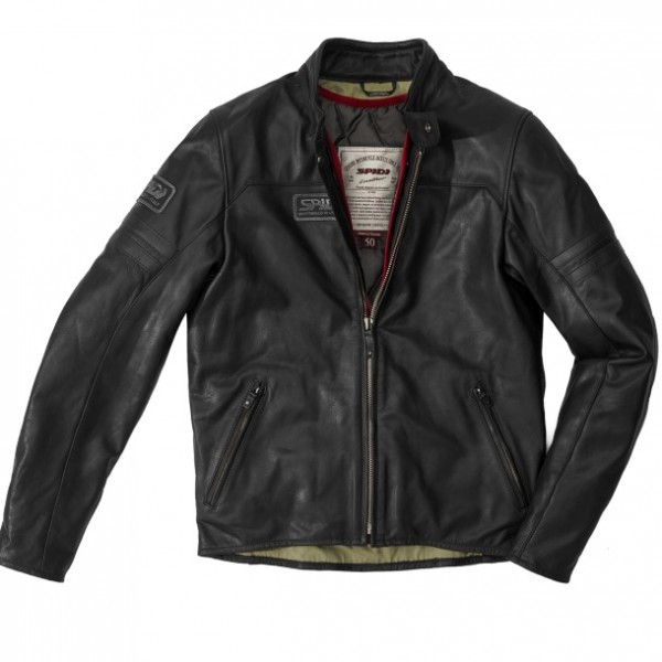 Spidi Vintage Black Leather Jacket