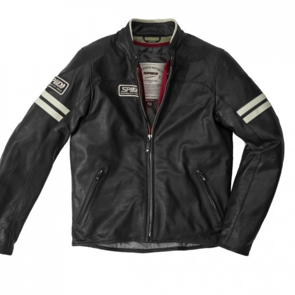 Spidi Vintage Ice Black Leather Jacket