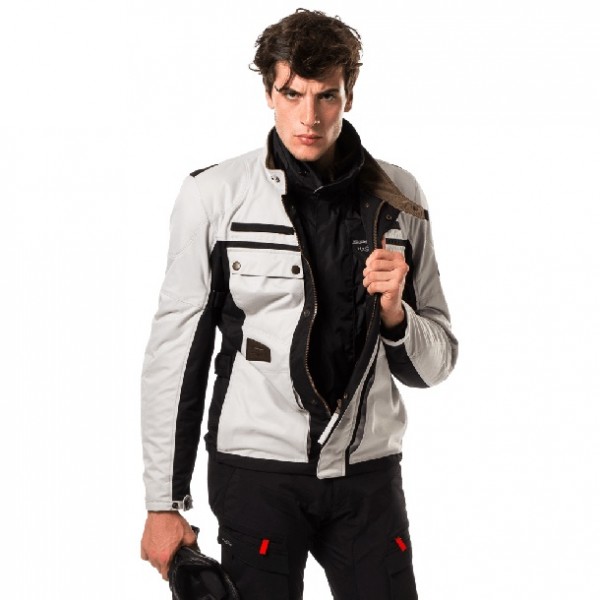 Spidi Worker Tex H2Out Ivory Black Jacket