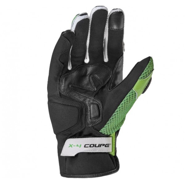 Spidi X4 Coupe' Black Kawa Green Gloves