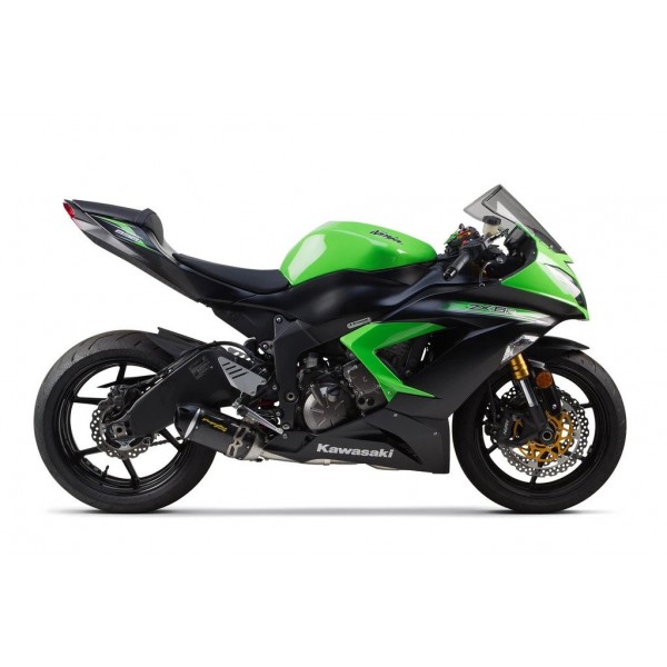 Two Brothers Racing S1R Standard Carbon Full Exhaust System For Kawasaki Ninja ZX-6R Part # 005-3860105-S1
