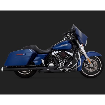 Vance & Hines Monster Round Slip-ons Black Exhaust For Harley Davidson Touring 2017 Part # 46780