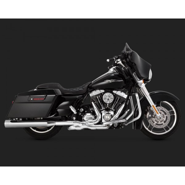 Vance & Hines Eliminator 400 Chrome Black Slip-ons Exhaust For Harley Davidson Touring 2016 Part # 16706