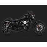 VANCE & HINES BIG RADIUS 2-INTO-2 BLACK EXHAUST FOR HARLEY SOFTAIL 2018-2022 PART # 46377