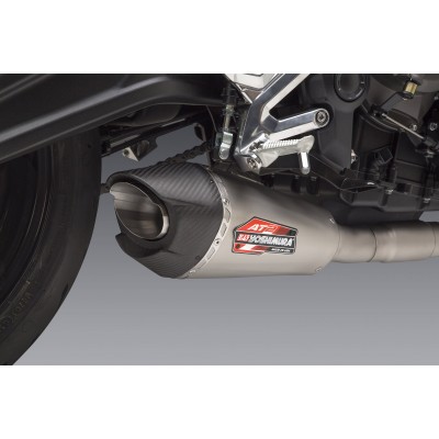 Yoshimura AT2 Stainless Full Exhaust With Stainless Muffler For Triumph Trident 2021 Part # 19660AP520