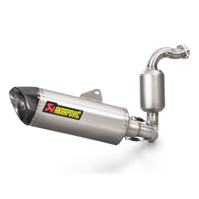 AKRAPOVIC RACING STEEL FULL EXHAUST SYSTEM FOR BMW G 310 R GS 2021-2022  PART # S-B3R2-HRSS